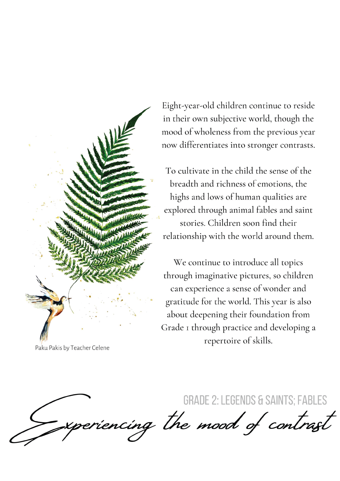 Experiencing the mood of contrast