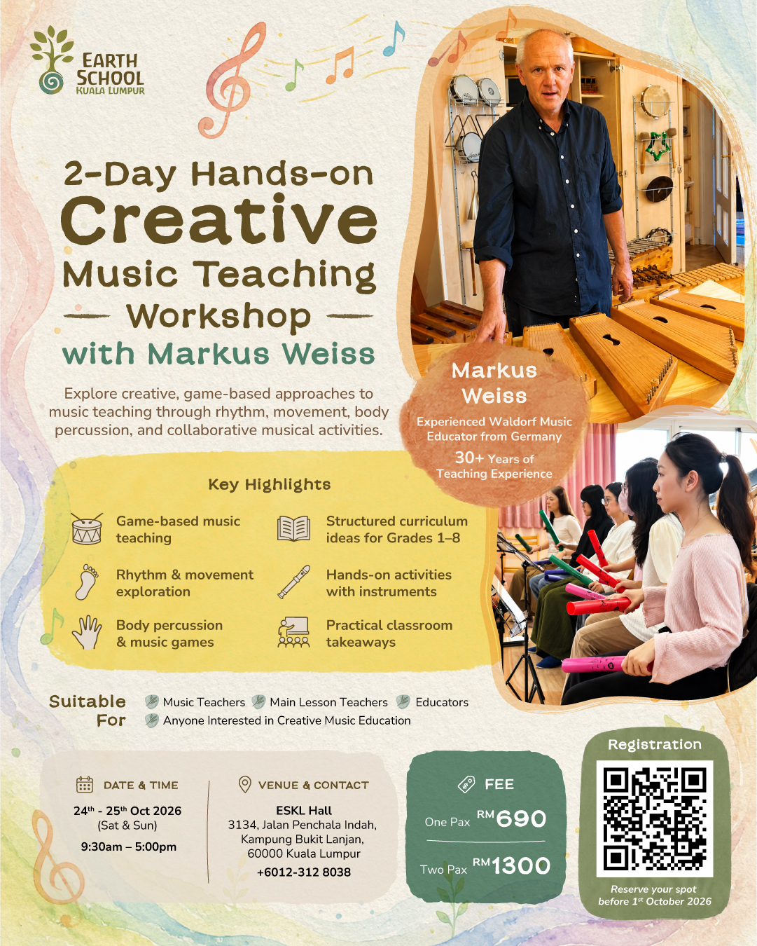 Creative Music Teaching Workshop with Markus Weiss